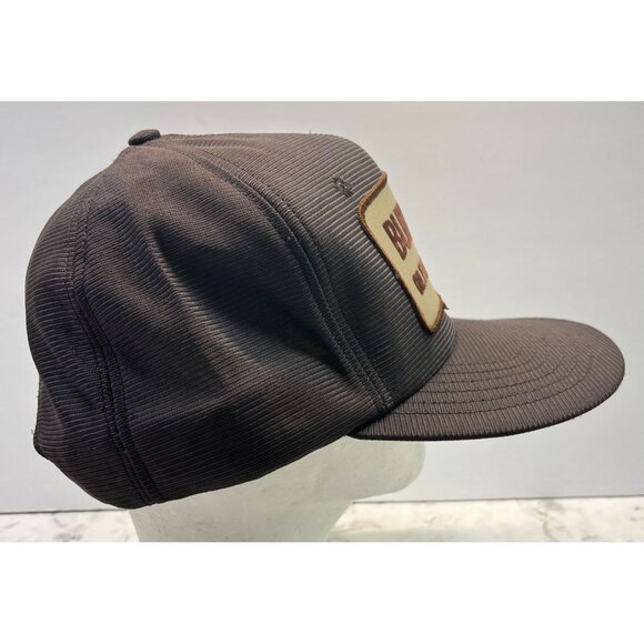 Burwick Oilfield Services 80s Snapback Hat Brown Baseball Cap Distressed Vtg - Picture 6 of 11